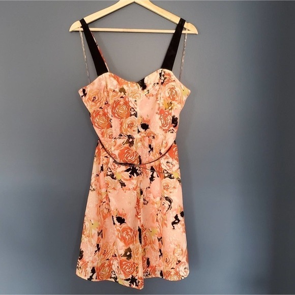 Candie's Floral Cocktail Dress Pink Size 7 - Picture 9 of 9